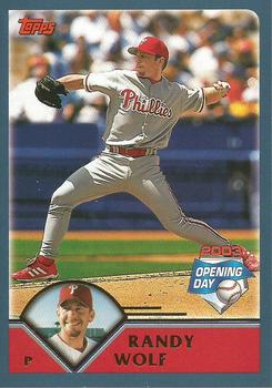 2003 Topps Opening Day #79 Randy Wolf Front