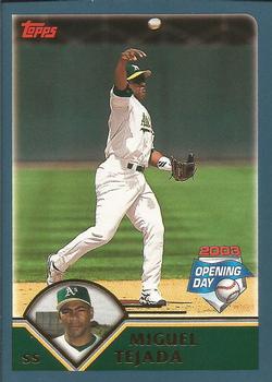 2003 Topps Opening Day #80 Miguel Tejada Front