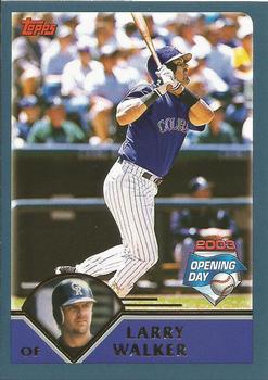 2003 Topps Opening Day #113 Larry Walker Front