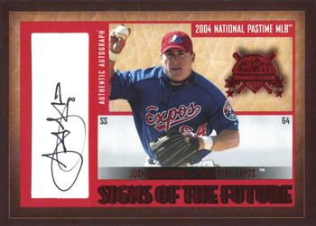 2004 Fleer National Pastime - Signs of the Future Red #JL1 Josh Labandeira Front