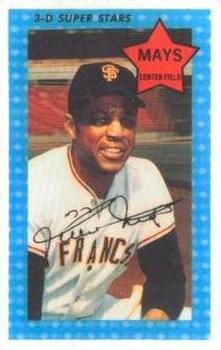 1971 Kellogg's 3-D Super Stars - XOGRAPH (Missing Copyright Year) #10 Willie Mays Front