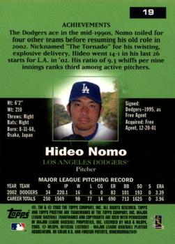 2003 Topps Pristine #19 Hideo Nomo Back