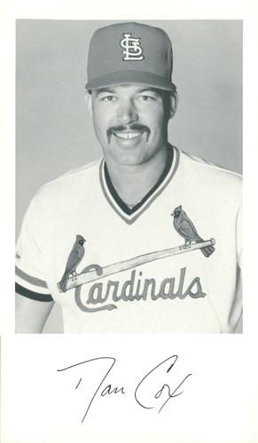 1989 St. Louis Cardinals Photocards #NNO Dan Cox Front