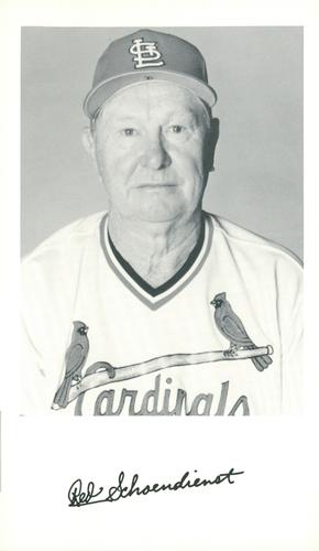 1989 St. Louis Cardinals Photocards #NNO Red Schoendienst Front