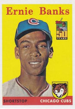 2001 Topps 50th Anniversary Chicago Cubs Reprints #1 Ernie Banks Front