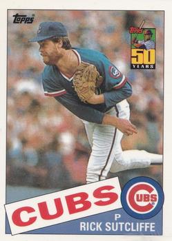 2001 Topps 50th Anniversary Chicago Cubs Reprints #5 Rick Sutcliffe Front