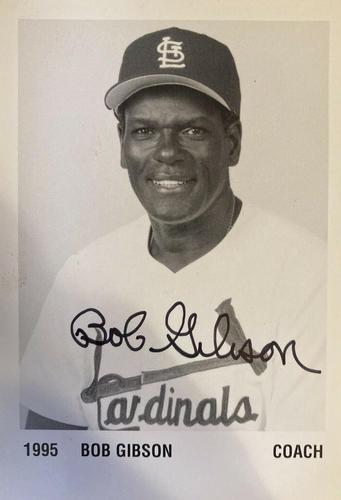 1995 St. Louis Cardinals Photocards #NNO Bob Gibson Front