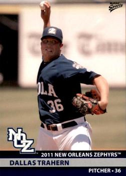 2011 MultiAd New Orleans Zephyrs #29 Dallas Trahern Front