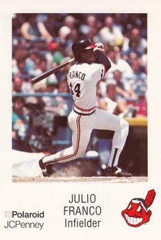 1985 Polaroid/JCPenney Cleveland Indians #NNO Julio Franco Front