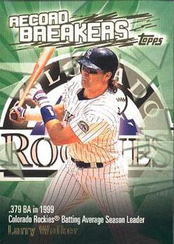 2003 Topps - Record Breakers (Series Two) #RB-LW Larry Walker Front