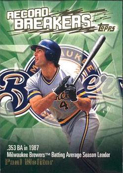 2003 Topps - Record Breakers (Series Two) #RB-PMO Paul Molitor Front