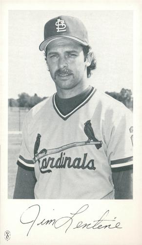 1980 St. Louis Cardinals #NNO Jim Lentine Front
