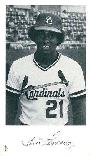 1981 St. Louis Cardinals Photocards #NNO Tito Landrum Front