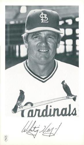 1982 St. Louis Cardinals Photocards #NNO Whitey Herzog Front