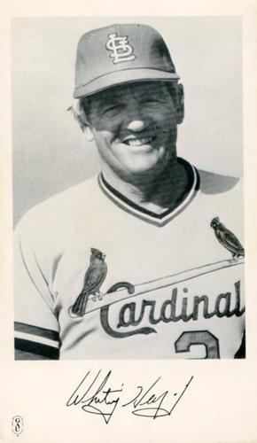 1983 St. Louis Cardinals Photocards #NNO Whitey Herzog Front