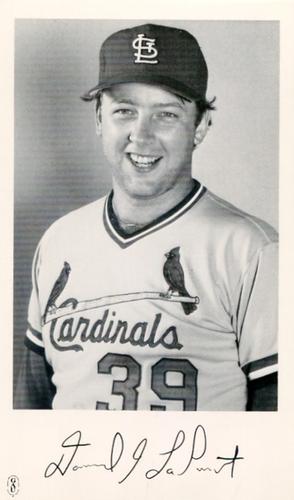 1983 St. Louis Cardinals Photocards #NNO David LaPoint Front
