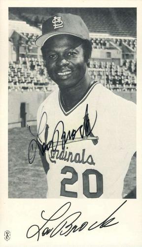 1979 St. Louis Cardinals Photocards #NNO Lou Brock Front