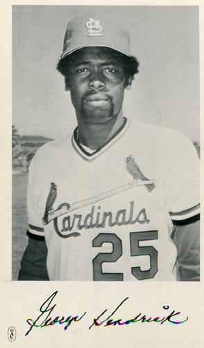1979 St. Louis Cardinals Photocards #NNO George Hendrick Front