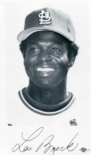 1978 St. Louis Cardinals Photocards #NNO Lou Brock Front