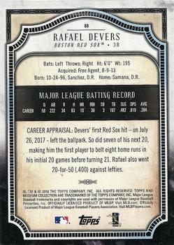 2018 Topps Museum Collection #88 Rafael Devers Back