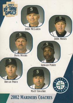 2002 Seattle Mariners Knothole Gang #27 John McLaren / John Moses / Dave Myers / Gerald Perry / Bryan Price / Matt Sinatro Front