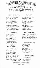 1988 CCC 1887 Allen & Ginter (N28/N29) Reprint (Baseball Only) #NNO Jack Glasscock Back
