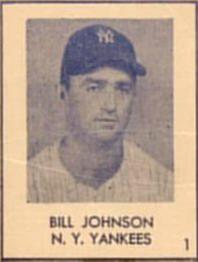 1948 Blue Tint (R346) #1 Bill Johnson Front
