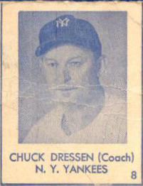 1948 Blue Tint (R346) #8 Chuck Dressen Front