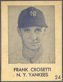 1948 Blue Tint (R346) #24 Frank Crosetti Front