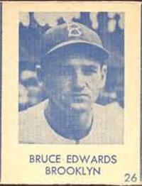1948 Blue Tint (R346) #26 Bruce Edwards Front