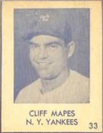 1948 Blue Tint (R346) #33 Cliff Mapes Front