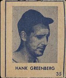 1948 Blue Tint (R346) #35 Hank Greenberg Front