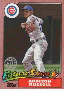 2017 Topps On-Demand Mini - 1987 Topps Baseball & Rookie and Trades Red #87-92 Addison Russell Front