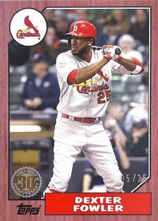 2017 Topps On-Demand Mini - 1987 Topps Baseball & Rookie and Trades Red #US87-7 Dexter Fowler Front