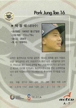 1999 Teleca Kolon Activ #A7 Jung-Tae Park Back