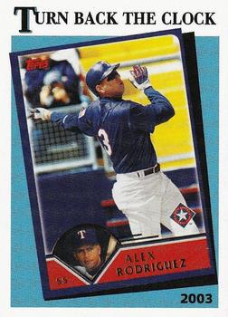 2018 Topps Throwback Thursday #28 Alex Rodriguez Front