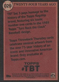 2018 Topps Throwback Thursday #29 Mike Piazza Back