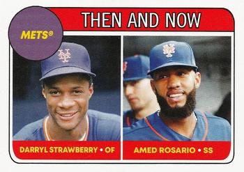 2018 Topps Throwback Thursday #69 Darryl Strawberry / Amed Rosario Front