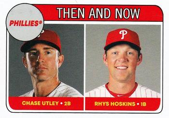 2018 Topps Throwback Thursday #70 Chase Utley / Rhys Hoskins Front
