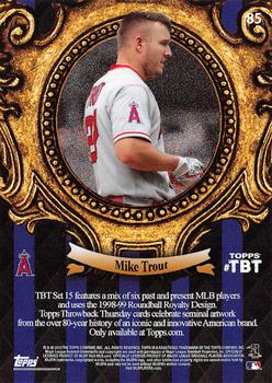 2018 Topps Throwback Thursday #85 Mike Trout Back