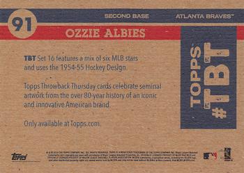 2018 Topps Throwback Thursday #91 Ozzie Albies Back