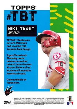 2018 Topps Throwback Thursday #112 Mike Trout Back