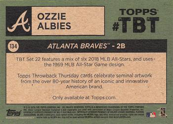2018 Topps Throwback Thursday #134 Ozzie Albies Back