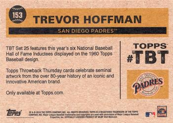 2018 Topps Throwback Thursday #153 Trevor Hoffman Back