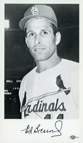 1967 St. Louis Cardinals Photocards #NNO Ed Bressoud Front