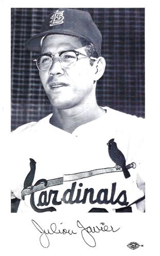 1967 St. Louis Cardinals Photocards #NNO Julian Javier Front