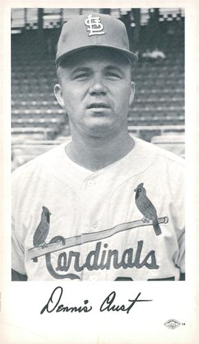 1966 St. Louis Cardinals Photocards #NNO Dennis Aust Front