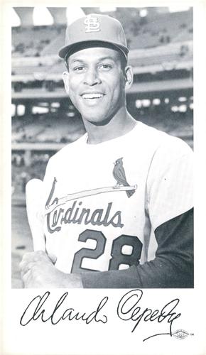 1966 St. Louis Cardinals Photocards #NNO Orlando Cepeda Front