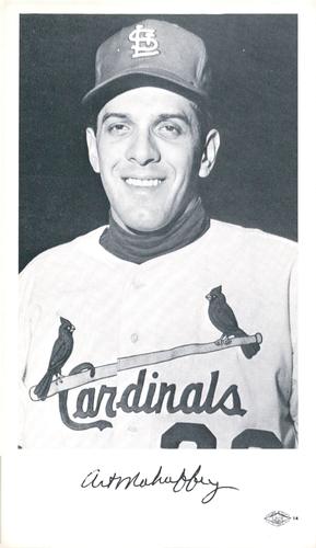 1966 St. Louis Cardinals Photocards #NNO Art Mahaffey Front
