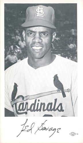 1966 St. Louis Cardinals Photocards #NNO Ted Savage Front